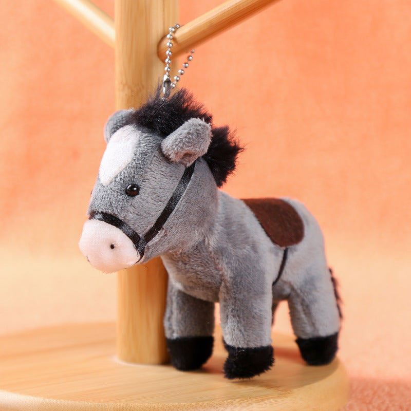 Simulated Pony Plush Toy Pendant