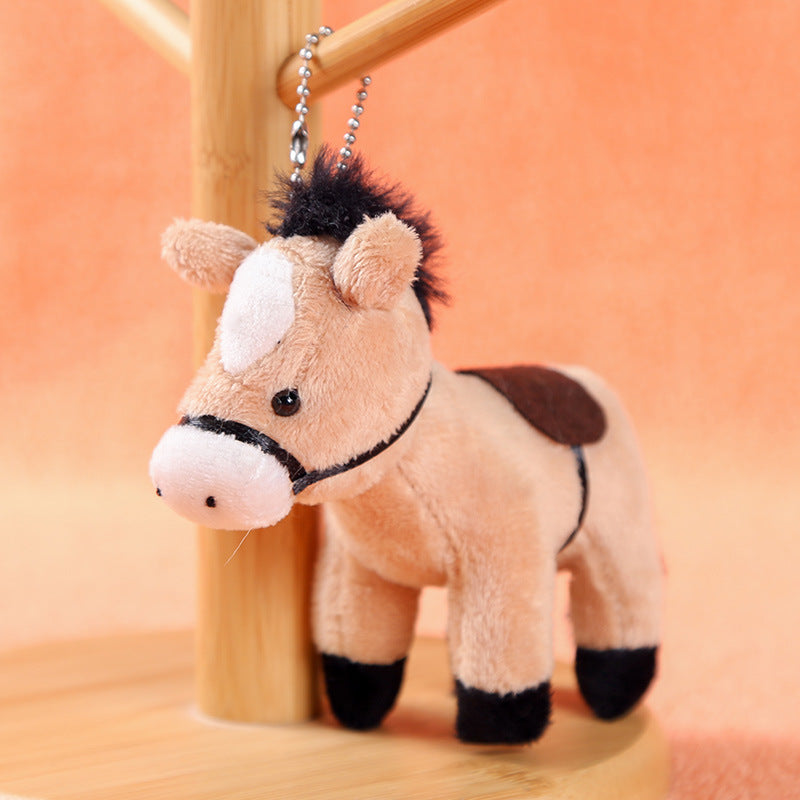 Simulated Pony Plush Toy Pendant